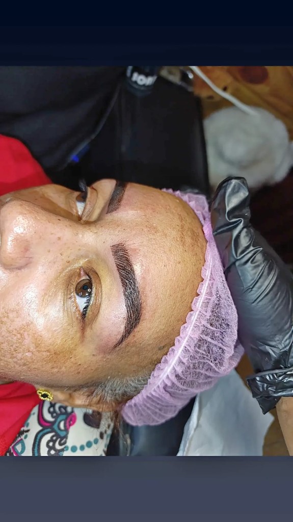Microblading en proceso